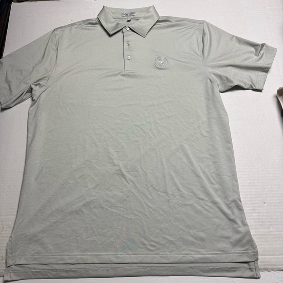 2 Peter Millar Polo Shirts Crown Crafted (Blue), Summer Comfort (Gray) Men's XL - Picture 4 of 9